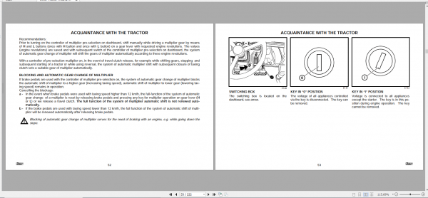 Zetor Tractor Proxima Power 90 100 110 120 2014 3B Operators Manual