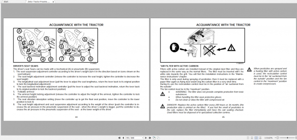 Zetor Tractor Proxima Power 90 100 110 120 3B Operators Manual 3