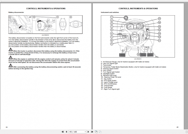 Zetor Tractor Utilix CL 45 55 2021 Operators Manual