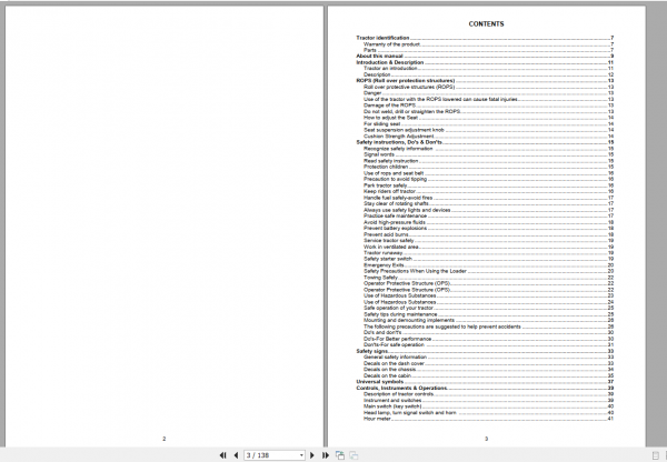 Zetor Tractor Utilix HT 45 55 2019 Operators Manual