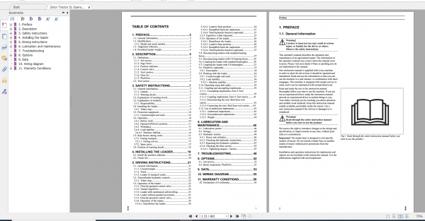 Zetor Tractor ZL Series Operators Manual 2