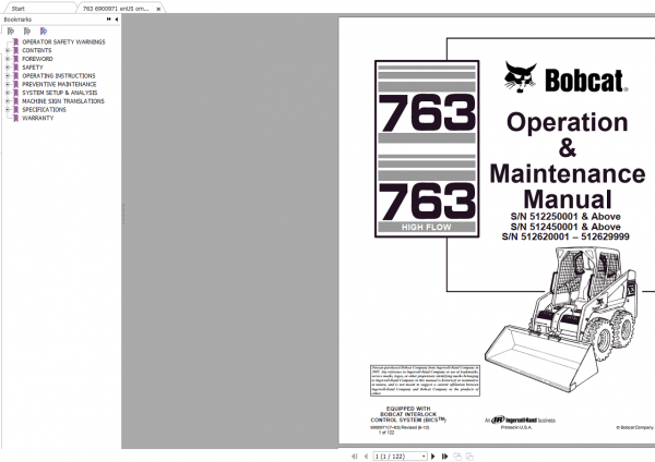 Bobcat Loader Service Library 2020 DVD 3