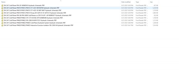 CAT Cold Planer 50.03MB Full Models 03.2003 07.2021 Updated Electric Hydraulic Schematics EN PDF DVD 3