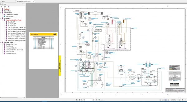CAT Earthmoving Compactor 133MB Full Models 03.1996 08.2021 Updated Electric Hydraulic Schematics EN PDF DVD 9