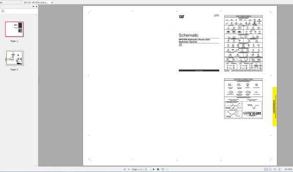 CAT Hydraulic Power Unit HPU300 Electric Schematics EN PDF 2
