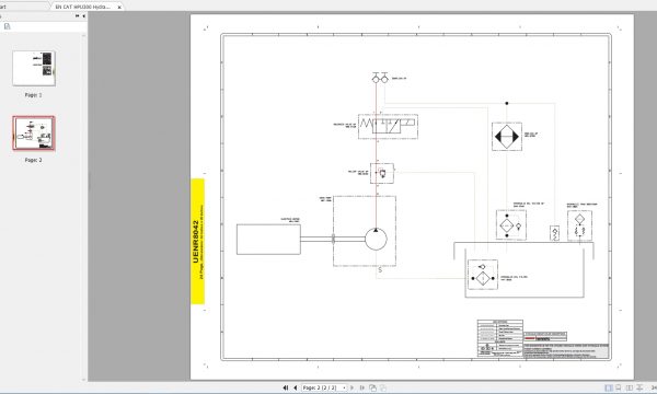 CAT Hydraulic Power Unit HPU300 Electric Schematics EN PDF 3