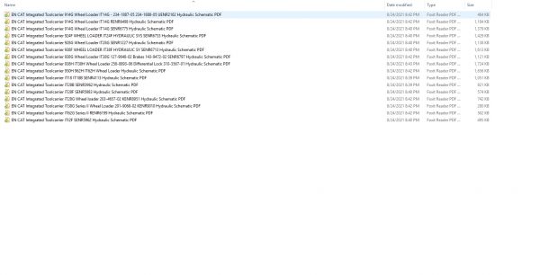 CAT Integrated Toolcarrier 56.9MB Full Models 02.1985 06.2021 Updated Electric Hydraulic Schematics EN PDF DVD 3