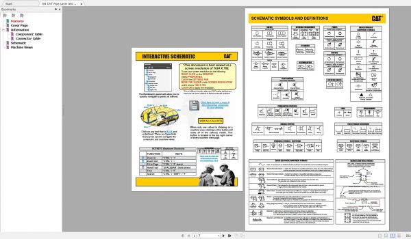 CAT Pipe Layer 88.2MB Full Models 04.2003 06.2019 Updated Electric Hydraulic Schematics EN PDF DVD 3