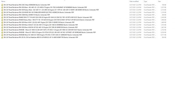 CAT Road Reclaimer 45.8MB Full Models 02.2001 08.2021 Updated Electric Hydraulic Schematics EN PDF DVD 2