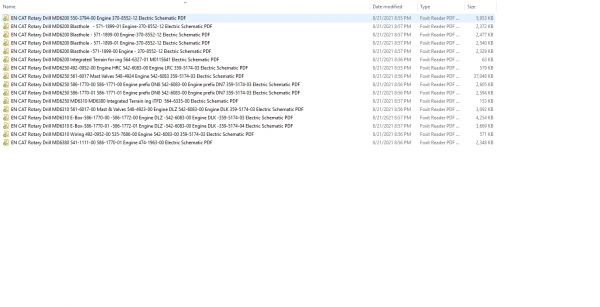 CAT Rotary Drill 96.3MB Full Models 01.2018 08.2021 Updated Electric Hydraulic Schematics EN PDF DVD 2