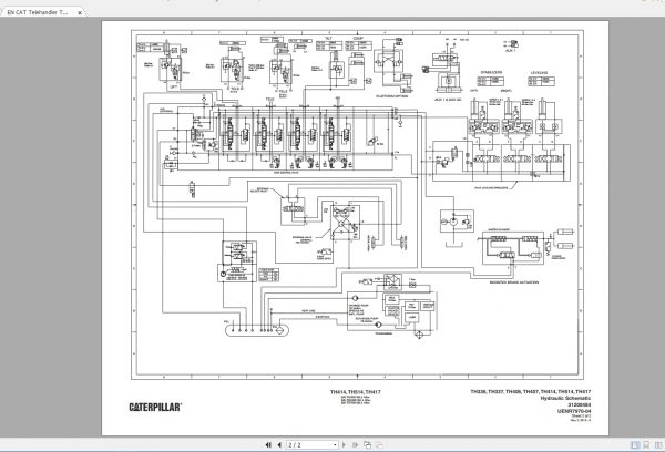 CAT Telehandler 185MB Full Models 05.2001 08.2021 Updated Electric Hydraulic Schematics EN PDF DVD 6