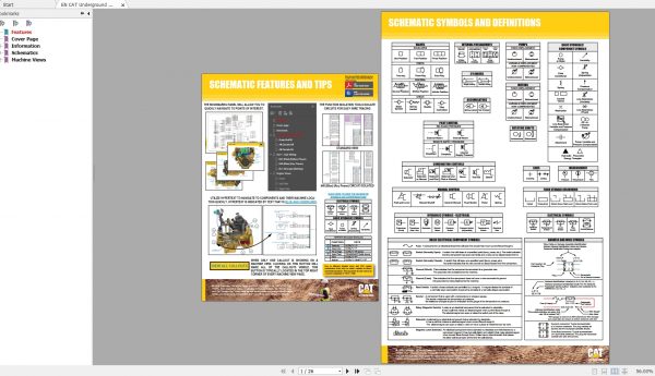 CAT Underground Articulated Truck 128MB Full Models 06.2001 08.2021 Updated Electric Hydraulic Schematics EN PDF DVD 4