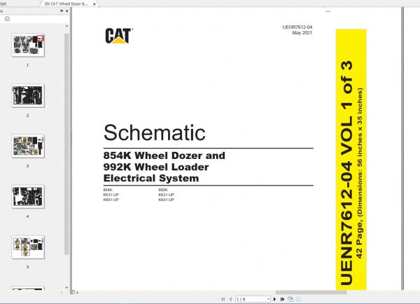 CAT Wheel Dozer 127MB Full Models 02.2002 08.2021 Updated Electric Hydraulic Schematics EN PDF DVD 1