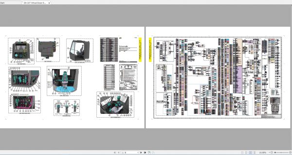 CAT Wheel Dozer 127MB Full Models 02.2002 08.2021 Updated Electric Hydraulic Schematics EN PDF DVD 3