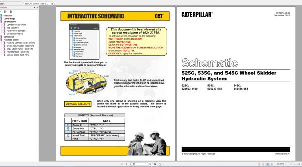 CAT Wheel Skidder 33MB Full Models 09.2002 08.2019 Updated Electric Hydraulic Schematics EN PDF DVD 7