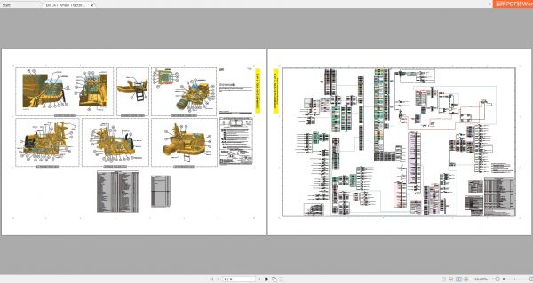 CAT Wheel Tractor Scraper 196MB Full Models 09.2002 08.2021 Updated Electric Hydraulic Schematics EN PDF DVD 4