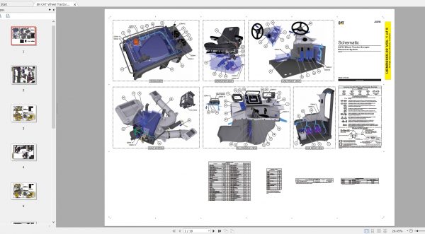 CAT Wheel Tractor Scraper 196MB Full Models 09.2002 08.2021 Updated Electric Hydraulic Schematics EN PDF DVD 6