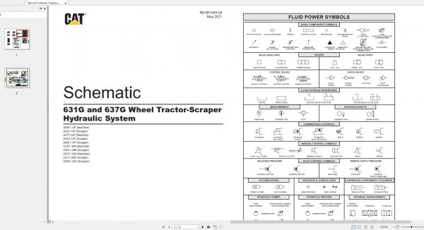 CAT Wheel Tractor Scraper 196MB Full Models 09.2002 08.2021 Updated Electric Hydraulic Schematics EN PDF DVD 7
