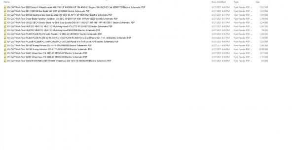 CAT Work Tool 60.2MB Full Models 07.2012 07.2021 Updated Electric Hydraulic Schematics EN PDF DVD 2