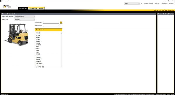 Caterpillar Lift Trucks MCFS ASIA EPC 08.2021 Spare Parts Catalogue 1