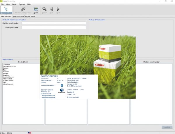 Claas Parts Doc 2.2 09.2021 Agricultural Updated 693 EPC Spare Parts Catalog DVD 1