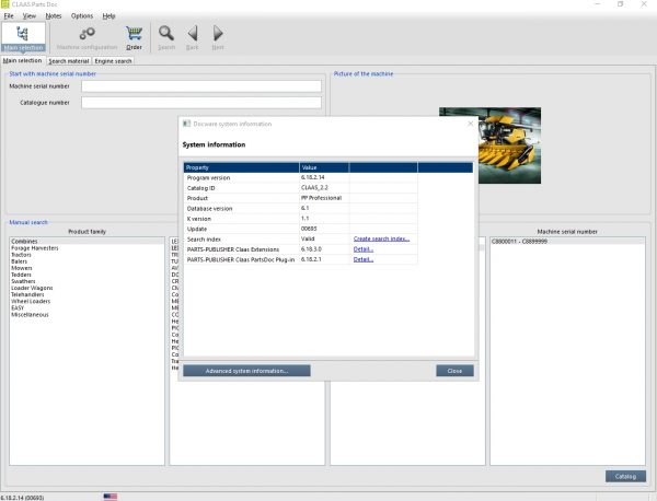 Claas Parts Doc 2.2 09.2021 Agricultural Updated 693 EPC Spare Parts Catalog DVD 5