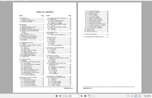Clark Electric Pallet Truck WP15 Service Manual SM EU 108 2