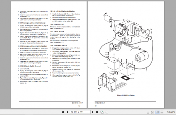 Clark Electric Pallet Truck WP15 Service Manual SM EU 108 3
