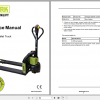 Clark Electric Pallet Truck WPio12 LOT 8233 Service Manual SM EU109 1