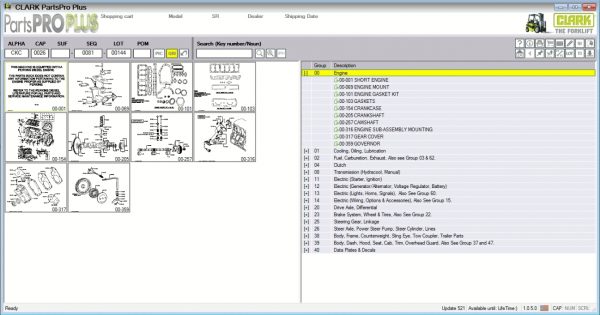Clark ForkLift Parts Pro Plus v521 09.2021 Spare Parts Catalog DVD 1