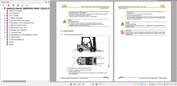 Clark Forklift 20L D S32CL Operator Manual 4581250 3