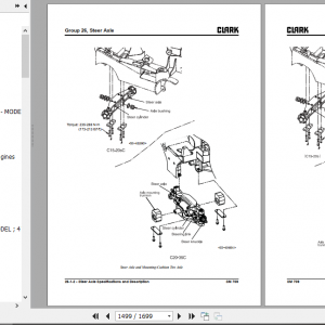 Clark Forklift C15 20S Diesel P152D Service Manual 8036092 26433Bde08C631F26