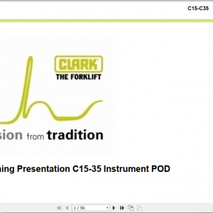 Clark Forklift C15 20s LPG P152L Service Manual 8036092 SM 709 3d7d0837be37933cf