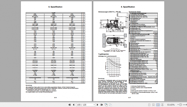 Clark Forklift C40 C80D900 German Operator Manual 8160520 4