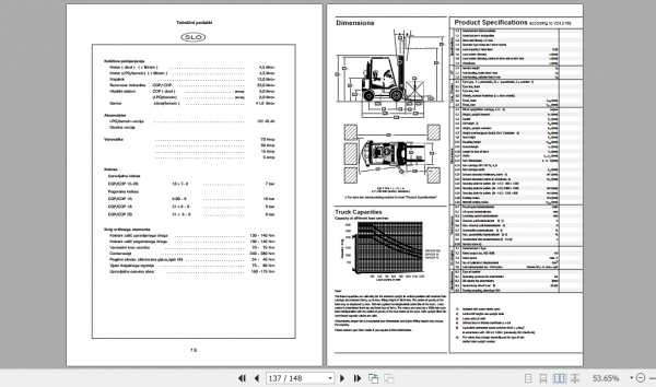 Clark Forklift CDP16 20S Operator Manual 4349238 4