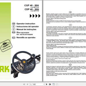 Clark Forklift CDP40 50H Operator Manual 4340332 1