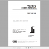 Clark Forklift CRX 10 13 Parts Manual 8049647 1