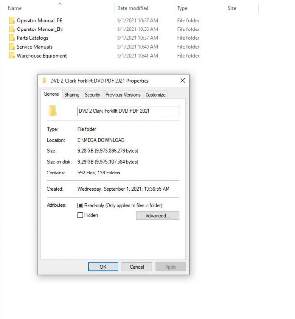 Clark Forklift DVD PDF 2021 928GB Service Manual Parts Catalog Operator Manual 1