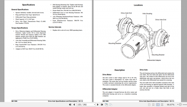 Clark Forklift EPX 20 32i Service Manual 8152715 3