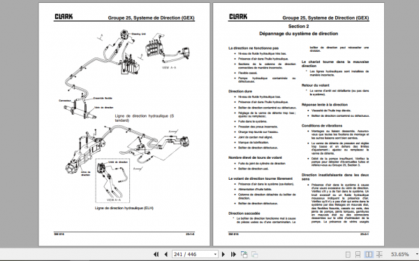 Clark Forklift French GTX GEX16 18 20s Service Manual 8076139 4