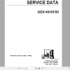 Clark Forklift GEX 40 45 50 Service Manual 8106230 5