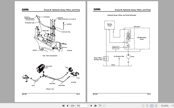 Clark Forklift GTS 20 33 L PSI 4G64 Service Manual 8129703 3