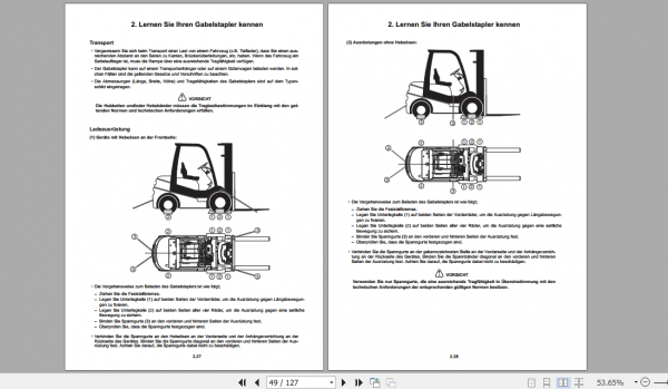 Clark Forklift GTS C 15 35 D L German Operator Manual 8160507 3