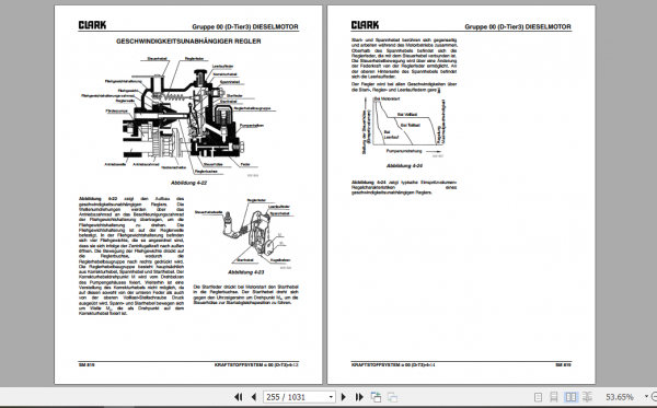 Clark Forklift German C15 20s Diesel P152D Service Manual 8076486 2ccbc6474ba4b1688