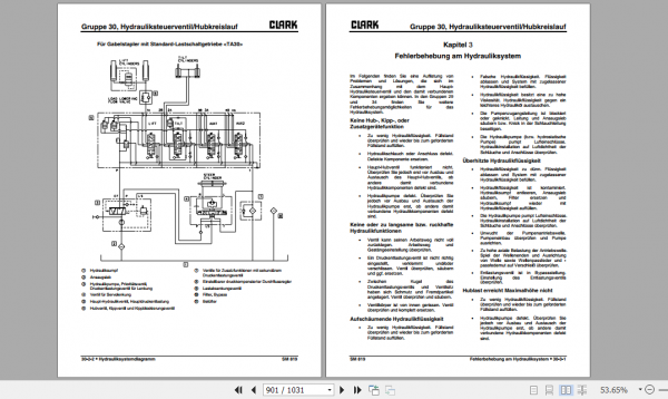 Clark Forklift German C15 20s Diesel P152D Service Manual 8076486 317f1b989d3ee5854