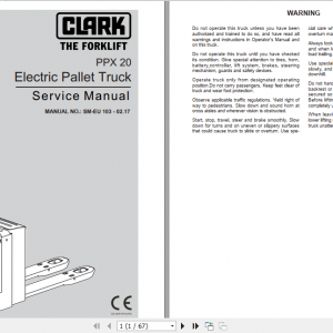 Clark Forklift German C15 20s LPG P152L Service Manual 8076486 SM 819 1877157c5ebd65e2a 1