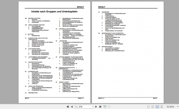 Clark Forklift German GEX 20 25 30 Service Manual 8077192 2