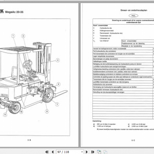 Clark Forklift MEGA AC20 35 German Operator Manual 4343859 4
