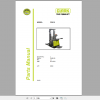 Clark Forklift PSX16 Parts Manual PB EU139 1