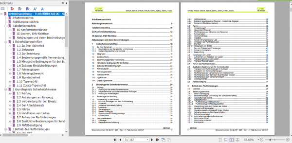 Clark Forklift S20L D S32CL German Operator Manual 4581247 2